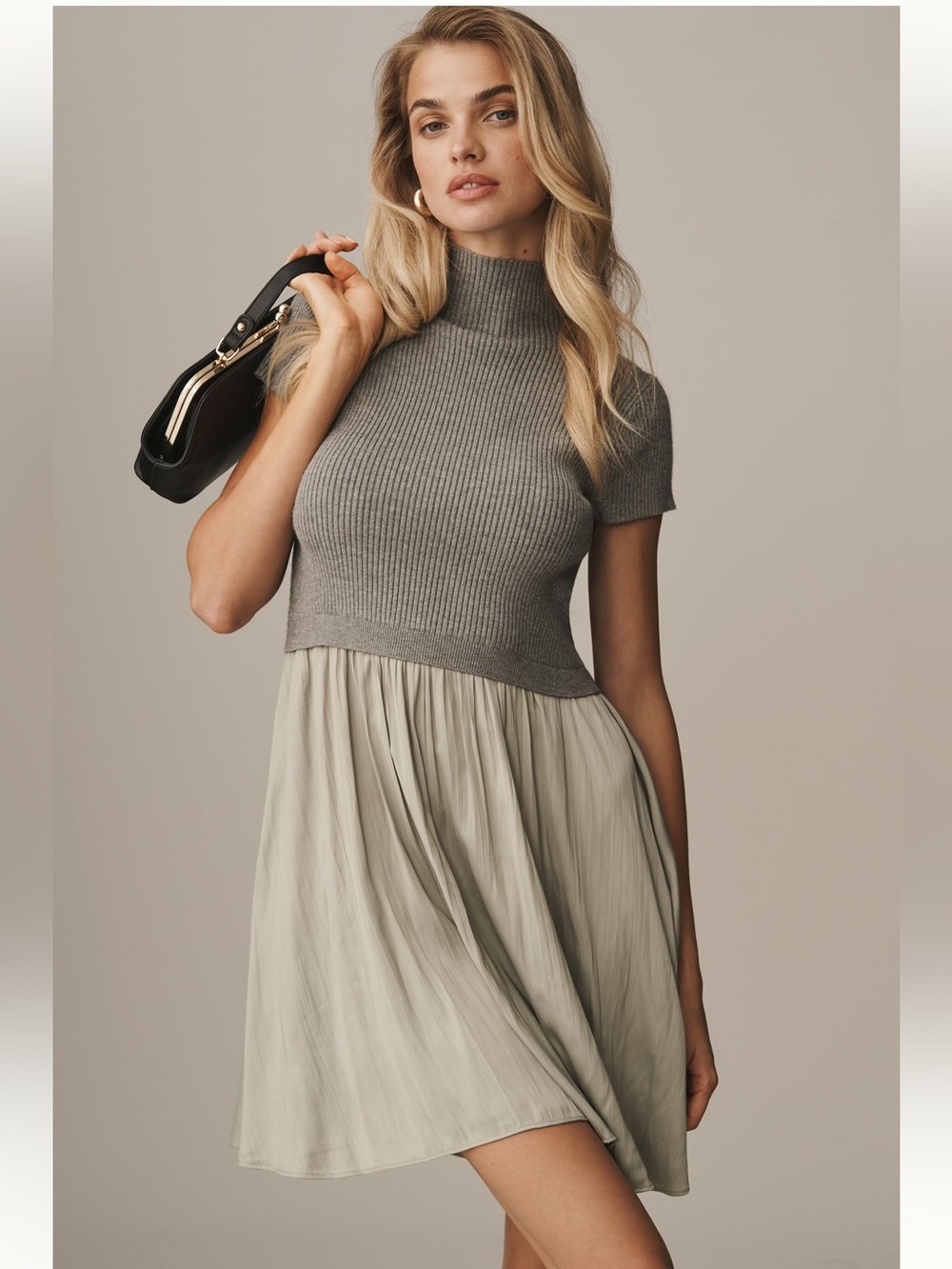 Nwt Thea short sleeve twofer mini dress